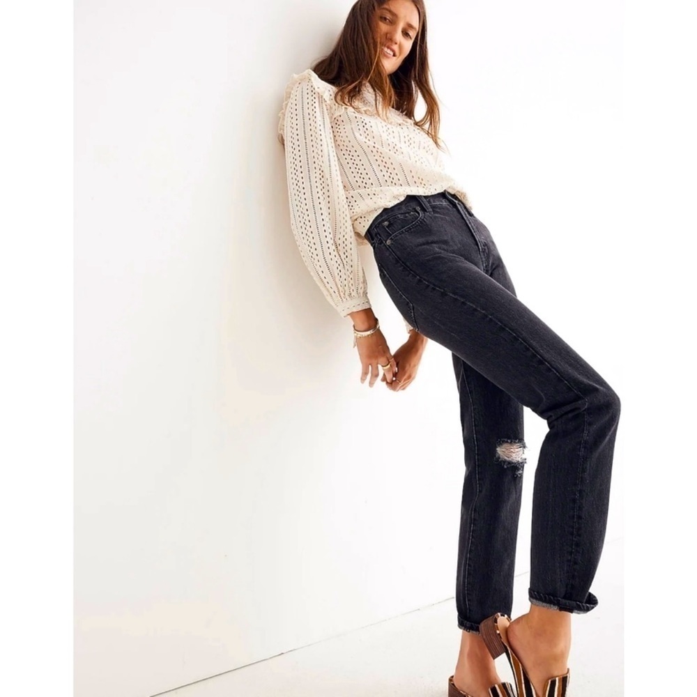 MADEWELL The Perfect Vintage Jean Roxstone Wash: Knee-Rip Edition 27